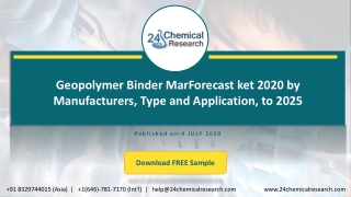 Geopolymer Binder Market 2020 by Manufacturers, Type and Application, Forecast to 2025