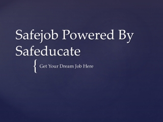 Safejob- Soft Skills for Resume