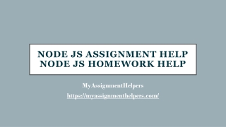 Node.js Homework Help