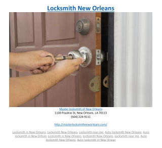 Locksmith New Orleans