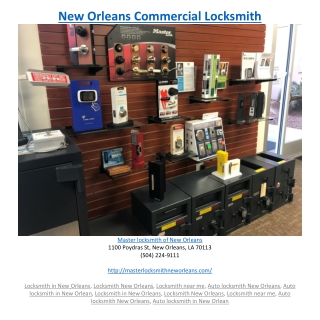 New Orleans Commercial Locksmith