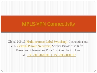 MPLS (Multi-protocol Label Switching) | VPN (Virtual Private Networks)