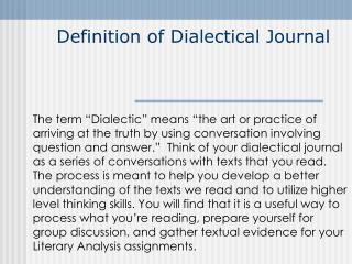 Dialectical Journal Template Download from thumbs.slideserve.com