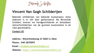 vincent van gogh schilderijen