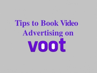 Check Rates and Book Ads in Voot App Online
