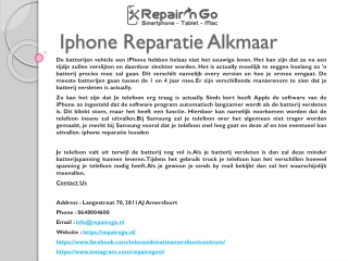 Iphone Reparatie Alkmaar