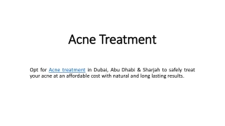 Acne Treatment