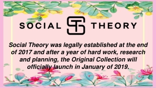 Social Theory Products - Social Theory