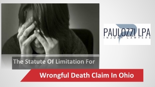 The Statute Of Limitation For Wrongful Death Claim In Ohio