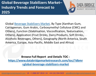 Beverage stabilizers market