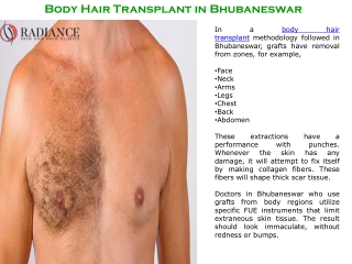 Body Hair Transplant in Bhubaneswar