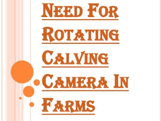 How to Choose a Budget-Friendly Rotating Calving Camera?