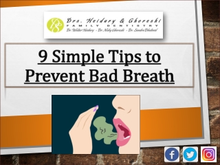 9 Simple Tips to Prevent Bad Breath