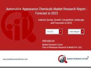 Automotive Appearance Chemicals Market Forecast - Outline, Growth, Size, Trends, Share, Demand, Research and Outlook 202