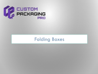 Folding Boxes