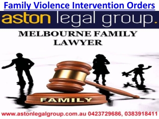 Requirement of Personal Safety Intervention Orders | Applying for an Intervention Order in Melbourne