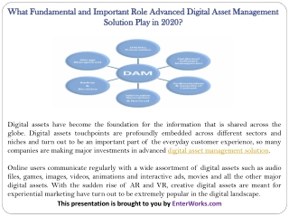 What Fundamental and Important Role Advanced Digital Asset Management Solution Play in 2020?