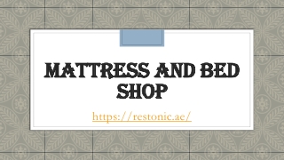 Mattress and bed shop