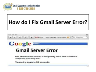 1-888-726-3195 How to Resolve Gmail Connection to the Server Failed Error?