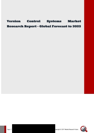 Version Control Systems Market Research Report - Global Forecast to 2023