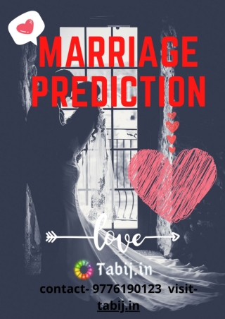 Marriage prediction:Know the perfect day to get married