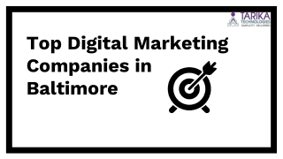 Top Digital Marketing Companies in Baltimore