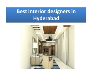 Best interior designers in hyderabad