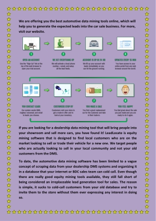 Dealership Data Mining - Find Local Customers Who Want to Do Business with Your Dealership