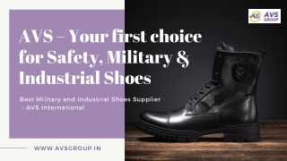 Best Military and Industrial Shoes Supplier - AVS International