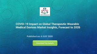 COVID-19 Impact on Global Therapeutic Wearable Medical Devices Market Insights, Forecast to 2026