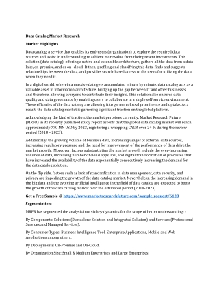 Data Catalog Market Research Report
