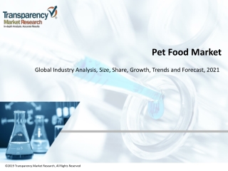 Pet Food Market Outlook, Trend, Growth and Share Estimation Analysis 2029