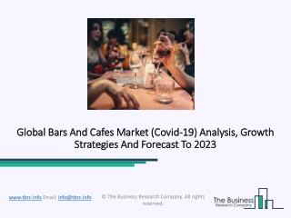 Bars And Cafes Market Analysis By End User And Region