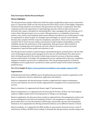Data Governance Market Research Report