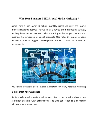 Why Your Business NEEDS Social Media Marketing?