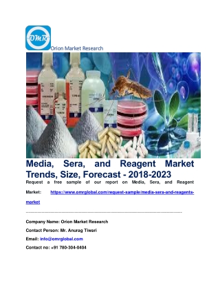 Media, Sera, and Reagent Market Trends, Size, Forecast - 2018-2023
