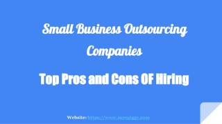 Small Business Outsourcing Companies- Pros and Cons Of Hiring