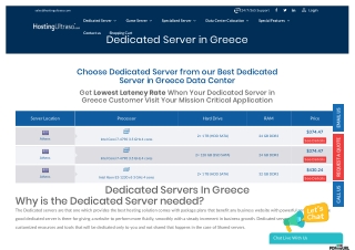 Greece Dedicated Server