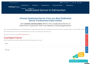 Edmonton Dedicated Server