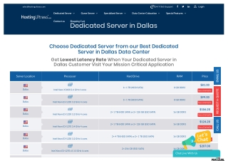 Dallas Dedicated Server