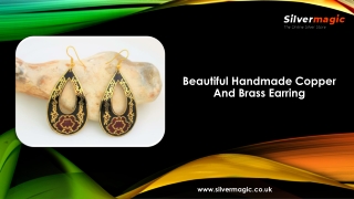 Brass and Copper Handmade Earring