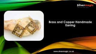 Beautiful Handmade Copper And Brass Earring