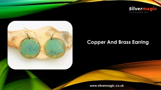 Copper And Brass Earring