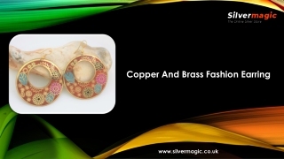Copper And Brass Fashion Earring
