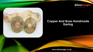 Copper And Brass Handmade Earring