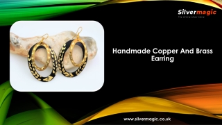 Handmade Copper And Brass Earring