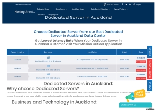 Auckland Dedicated Server