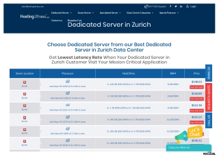 Zurich Dedicated Server