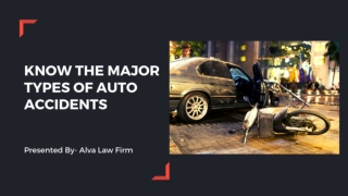 Know The Major Types Of Auto Accidents