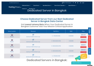 Bangkok Dedicated Server